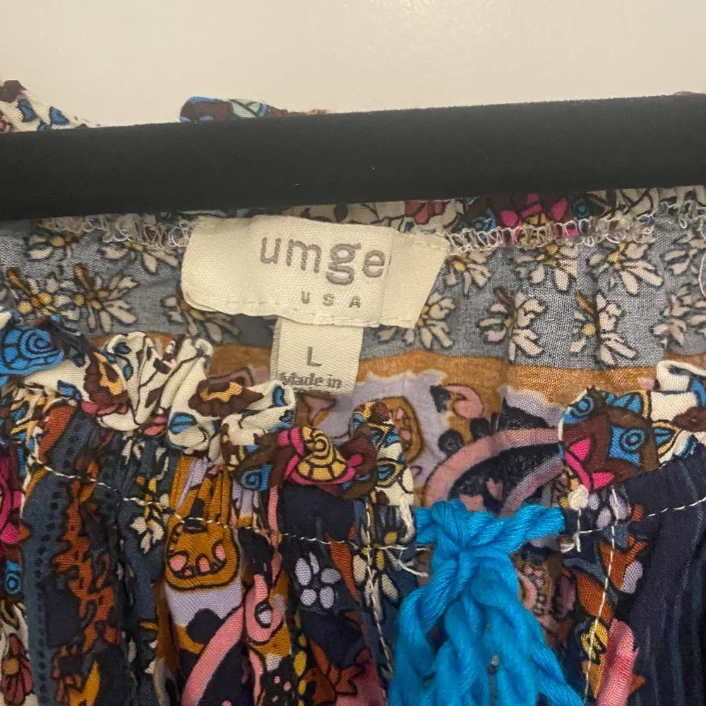 Umgee Crop Boho Blouse - Picture 3 of 4